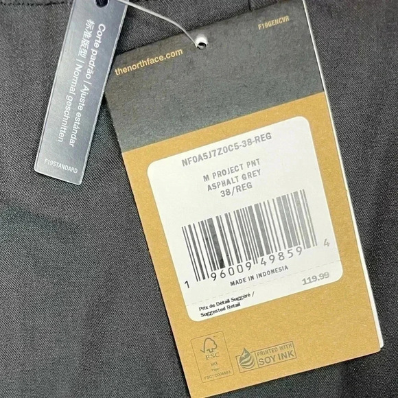 The North  Face Men's Project pants sz 38 - Picture 3 of 10